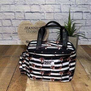 Bouffants & Broken Hearts Bassett Hound Insulated Tote Bag Lunch Bag Box